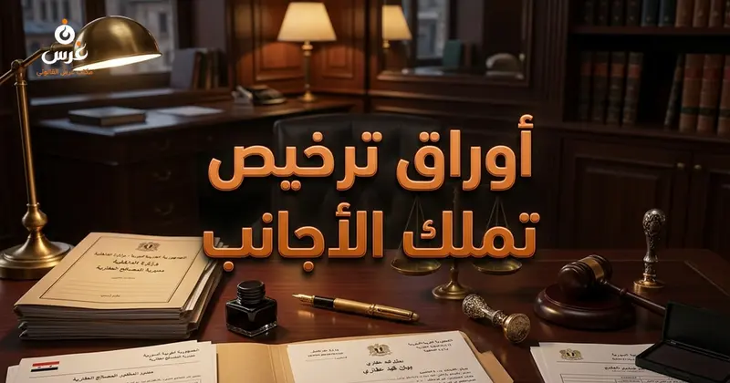 الأوراق والمستندات المطلوبة لترخيص تملك الأجانب للعقارات في سوريا